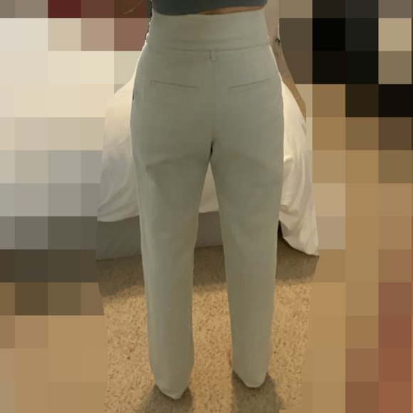 IRO beige tapered high waist straight trouser pants - 100% cotton - NWT - Picture 4 of 15